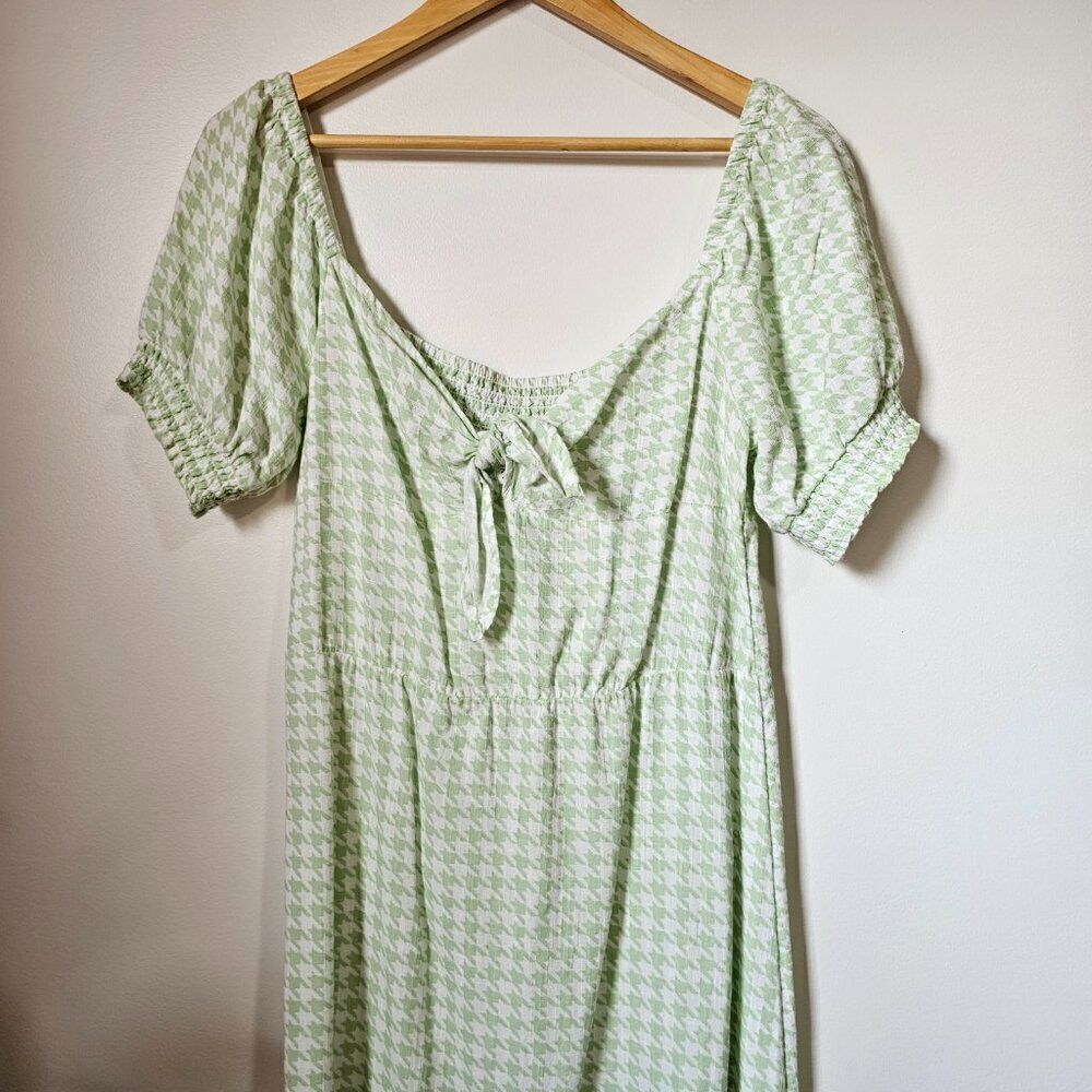 Never Worn Roxy Houndstooth Pattern Milkmaid Styl… - image 3